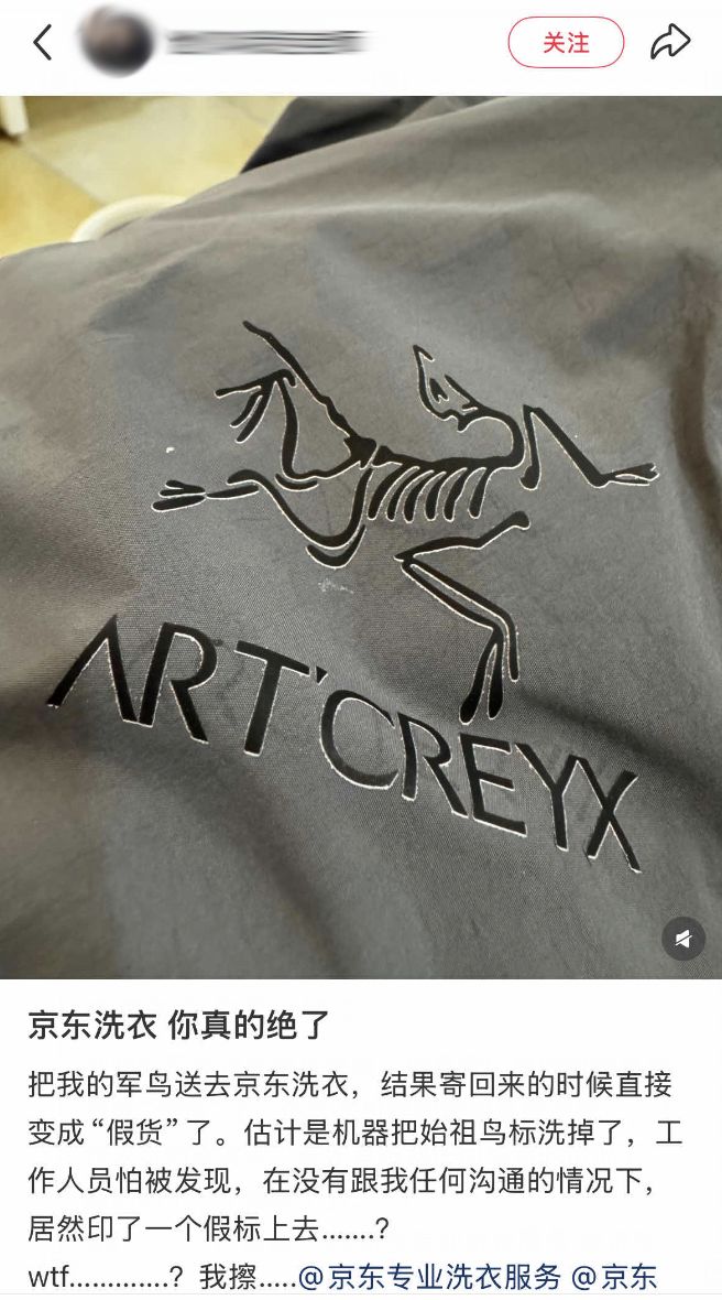 “把始祖鸟logo搓掉了印个假的送回来”互联网大厂做洗衣生意